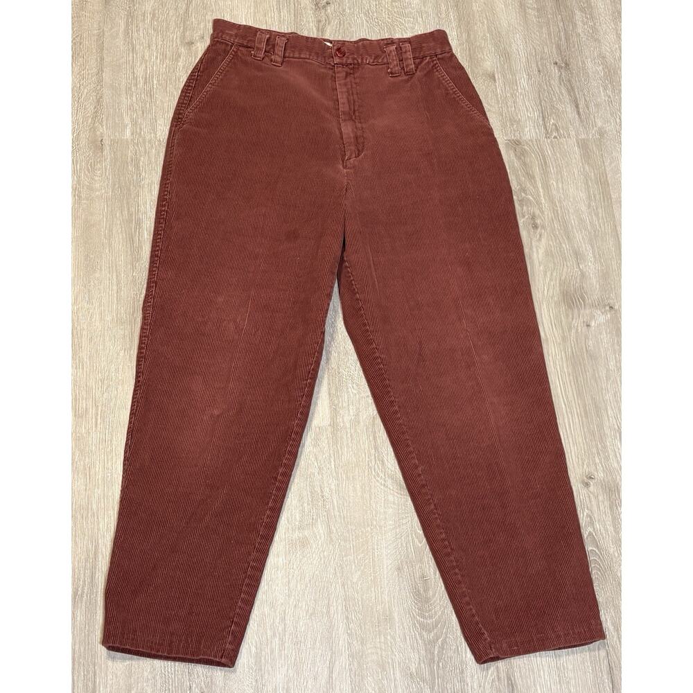 LL‎ Bean Women's Vintage '80s USA Brown Corduroy Pants Size 30x26